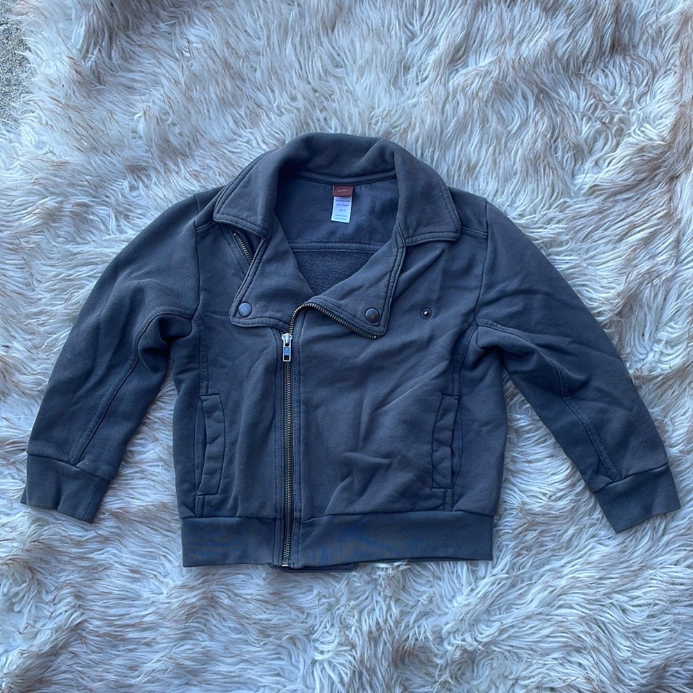 Tea Collection Grey Bomber Jacket Size 5